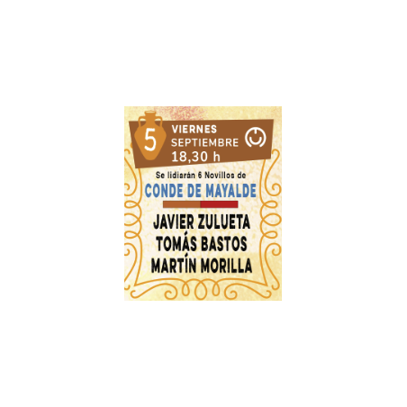 Novillada con Picadores - 5 de Septiembre - Viernes - Entrada Toros Villaseca de La Sagra 2025 - Alfarero de Oro 2025