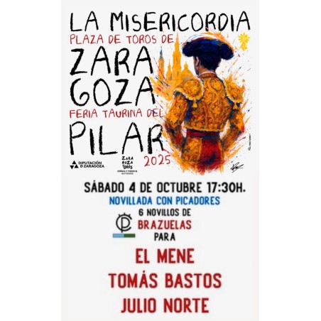 Novillada con Picadores - 4 de Octubre - Sábado - Entrada Toros Zaragoza 2025 - Feria Taurina del Pilar 2025