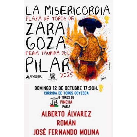 Corrida de Toros - 12 de Octubre - Domingo - Entrada Toros Zaragoza 2025 - Feria Taurina del Pilar 2025