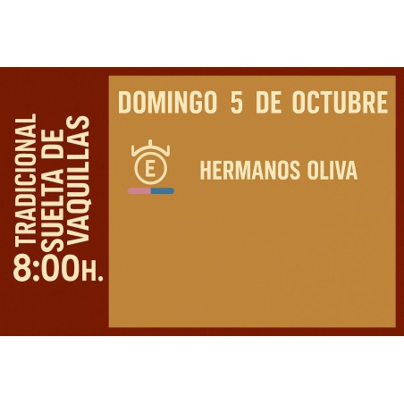 Festejos Populares - Suelta de Vaquillas - 5 de Octubre - Domingo - Entrada Toros Zaragoza 2025 - Feria Taurina del Pilar 2025