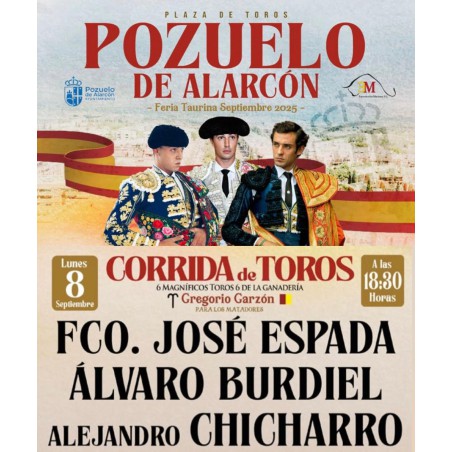 Corrida de Toros - 8 de Septiembre - Lunes - Entrada Toros Pozuelo de Alarcón 2025
