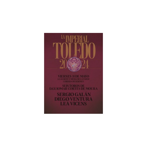 Corrida de Rejones 31 de Mayo - Viernes - Toros Toledo 2024