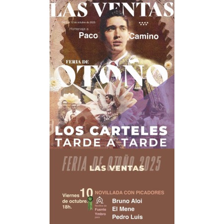 Novillada con Picadores - 10 de Octubre - Viernes - Entrada Toros Madrid 2025 - Las Ventas 2025 - Feria de Otoño 2025