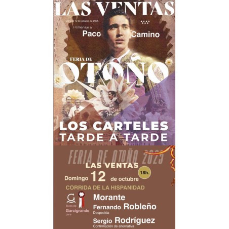 Corrida de Toros - 12 de Octubre - Domingo - Entrada Toros Madrid 2025 - Las Ventas 2025 - Feria de Otoño 2025