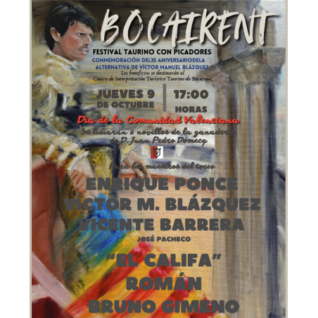 Festival Benéfico - 9 de Octubre - Jueves - Entrada Toros Bocairent 2025