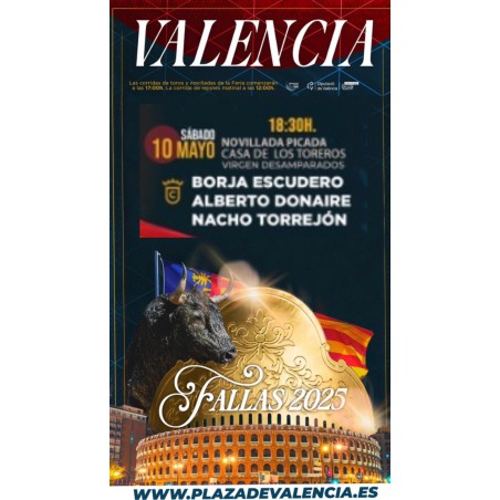 Novillada con Picadores - 10 de Marzo - Lunes - Entrada Toros Valencia - Feria de Fallas 2025