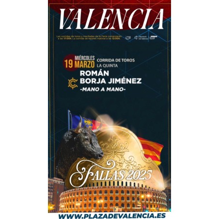 Corrida de Toros - 19 de Marzo - Miércoles - Entrada Toros Valencia - Feria de Fallas 2025