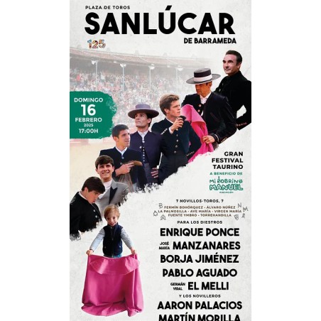 Festival Taurino Benéfico - 16 de Febrero - Domingo - Entrada Toros Sanlúcar de Barrameda 2025