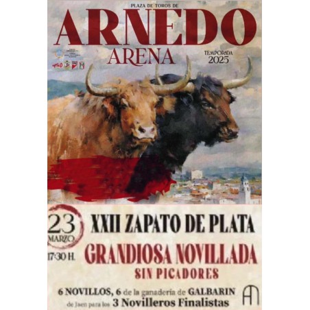 Novillada sin Picadores - 23 de Marzo - Domingo - Entrada Toros Arnedo 2025 - Zapato de Plata