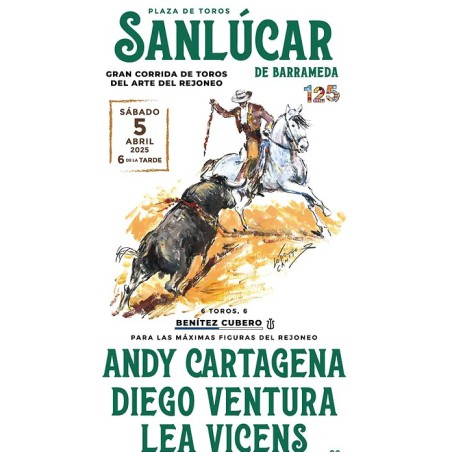 Corrida de Rejones - 5 de Abril - Sábado - Entrada Toros Sanlúcar de Barrameda 2025