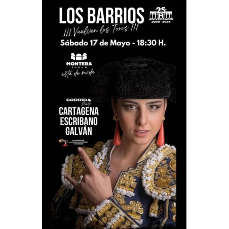 Corrida de Toros Mixta - 17 de Mayo - Sábado - Entrada Toros Cádiz 2025